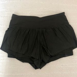 Army Green Lulu Shorts with Biker Short Lining